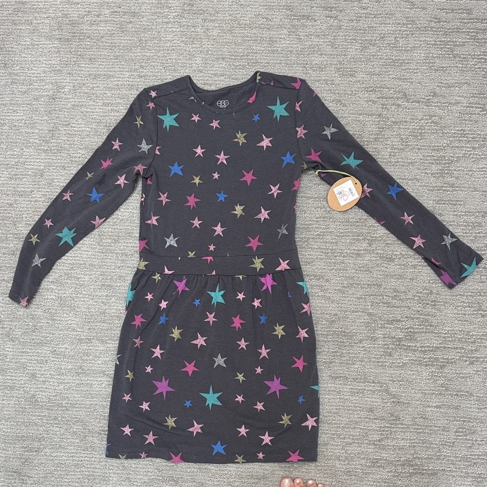 Starry Night Kids Dress - Multicolor